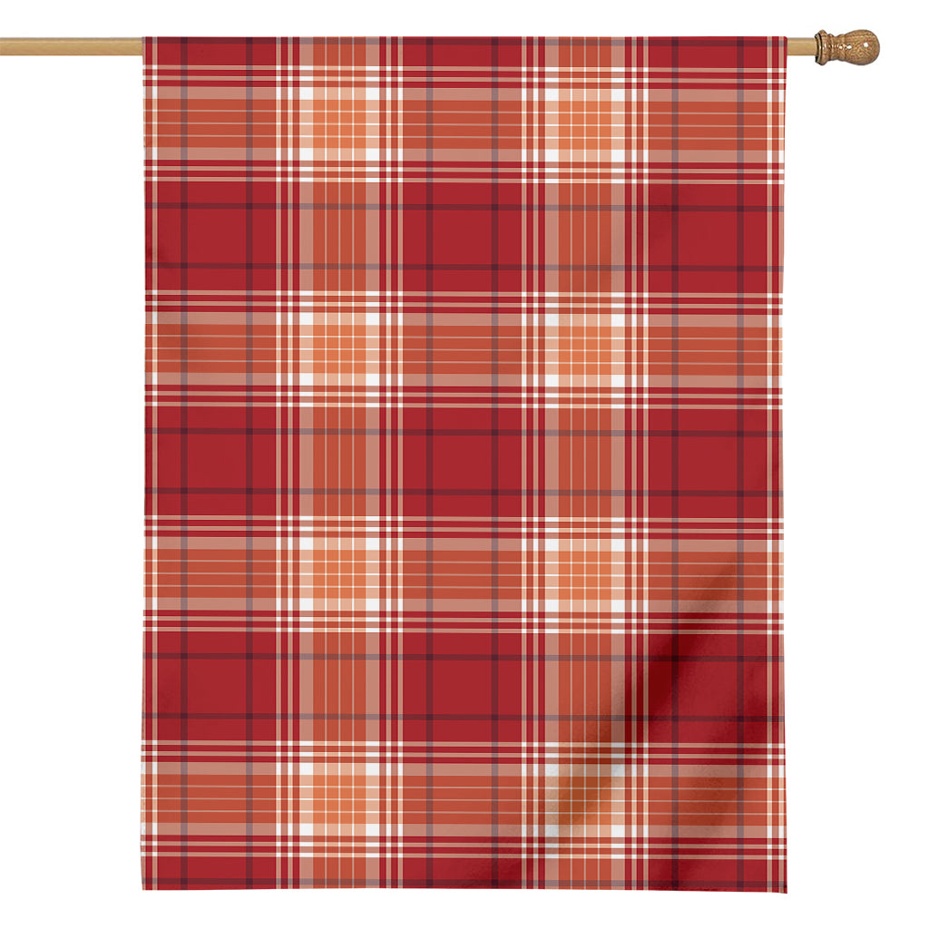 Western Tartan Pattern Print House Flag