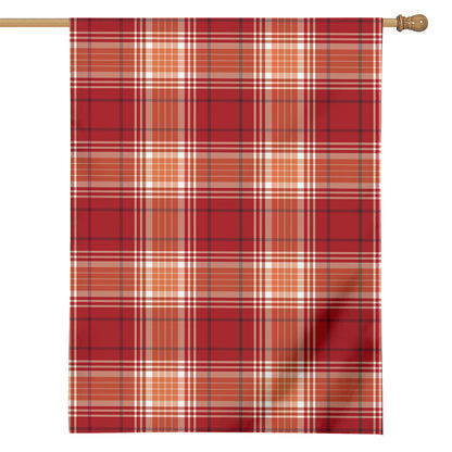 Western Tartan Pattern Print House Flag