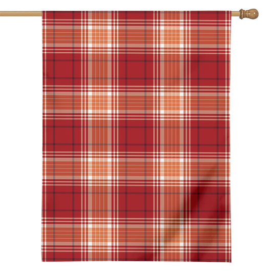 Western Tartan Pattern Print House Flag