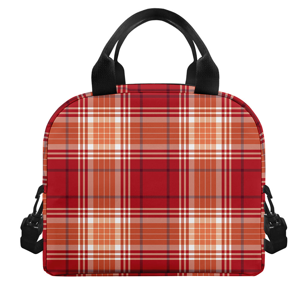 Western Tartan Pattern Print Insulated Lunch Bag
