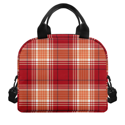 Western Tartan Pattern Print Insulated Lunch Bag