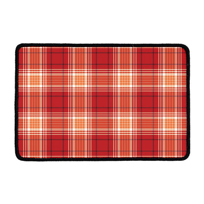 Western Tartan Pattern Print Kitchen Mat
