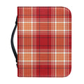 Western Tartan Pattern Print Leather Bible Cover