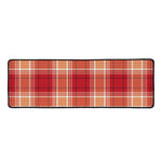 Western Tartan Pattern Print Long Kitchen Mat