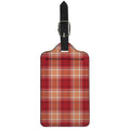 Western Tartan Pattern Print Luggage Tag