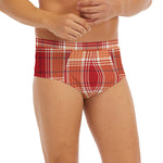 Western Tartan Pattern Print Men's Briefs