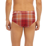 Western Tartan Pattern Print Men's Briefs