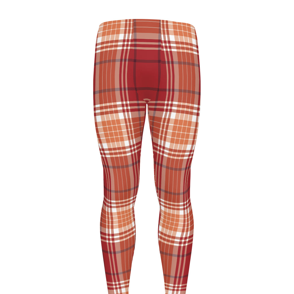 Western Tartan Pattern Print Men's leggings