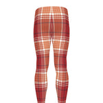 Western Tartan Pattern Print Men's leggings