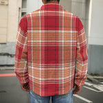 Western Tartan Pattern Print Men's Shirt Jacket