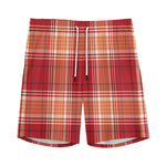 Western Tartan Pattern Print Men's Sports Shorts