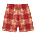 Western Tartan Pattern Print Men's Swim Trunks