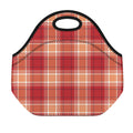 Western Tartan Pattern Print Neoprene Lunch Bag