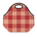 Western Tartan Pattern Print Neoprene Lunch Bag