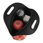 Western Tartan Pattern Print Neoprene Lunch Bag