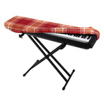 Western Tartan Pattern Print Piano Keyboard Cover