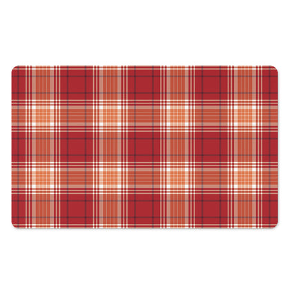 Western Tartan Pattern Print Polyester Doormat
