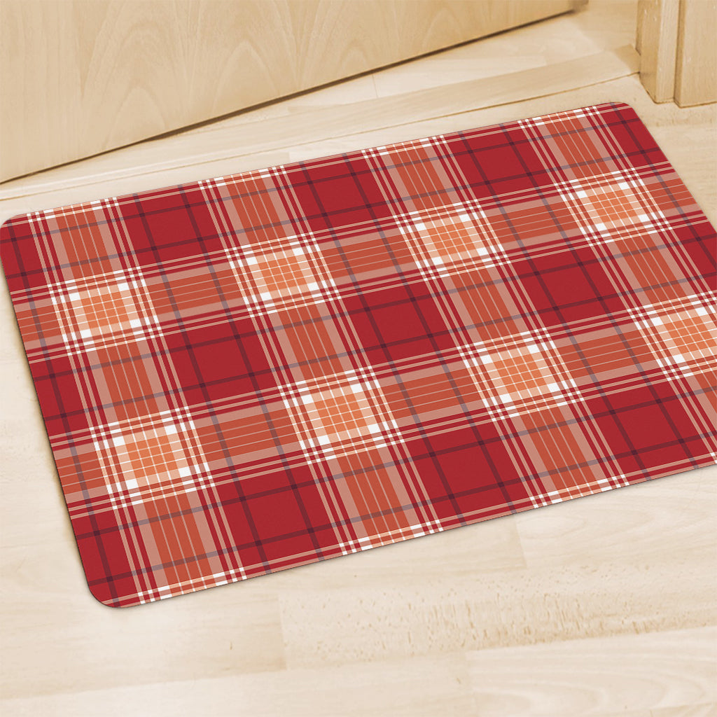 Western Tartan Pattern Print Polyester Doormat