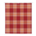 Western Tartan Pattern Print Polyester Shower Curtain