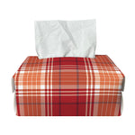 Western Tartan Pattern Print Rectangle Tissue Box Cover