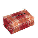 Western Tartan Pattern Print Rectangle Tissue Box Cover