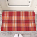 Western Tartan Pattern Print Rubber Doormat