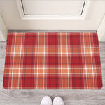 Western Tartan Pattern Print Rubber Doormat