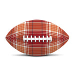 Western Tartan Pattern Print Rugby Ball