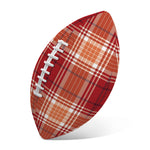 Western Tartan Pattern Print Rugby Ball