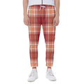 Western Tartan Pattern Print Joggers