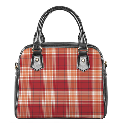 Western Tartan Pattern Print Shoulder Handbag