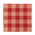 Western Tartan Pattern Print Silk Bandana