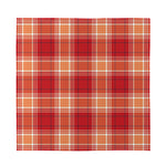 Western Tartan Pattern Print Silk Bandana