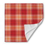 Western Tartan Pattern Print Silk Bandana
