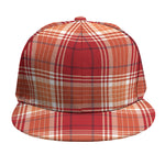 Western Tartan Pattern Print Snapback Cap