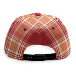 Western Tartan Pattern Print Snapback Cap