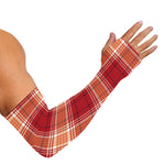 Western Tartan Pattern Print Sun Protection Arm Sleeves