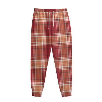 Western Tartan Pattern Print Sweatpants