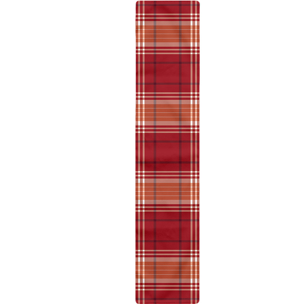 Western Tartan Pattern Print Table Runner
