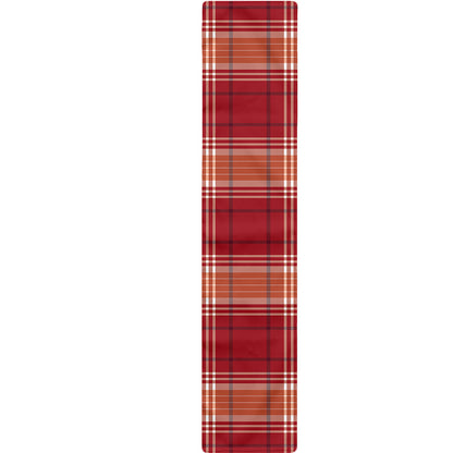 Western Tartan Pattern Print Table Runner
