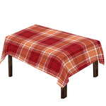 Western Tartan Pattern Print Tablecloth