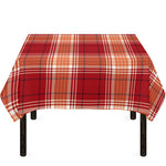 Western Tartan Pattern Print Tablecloth