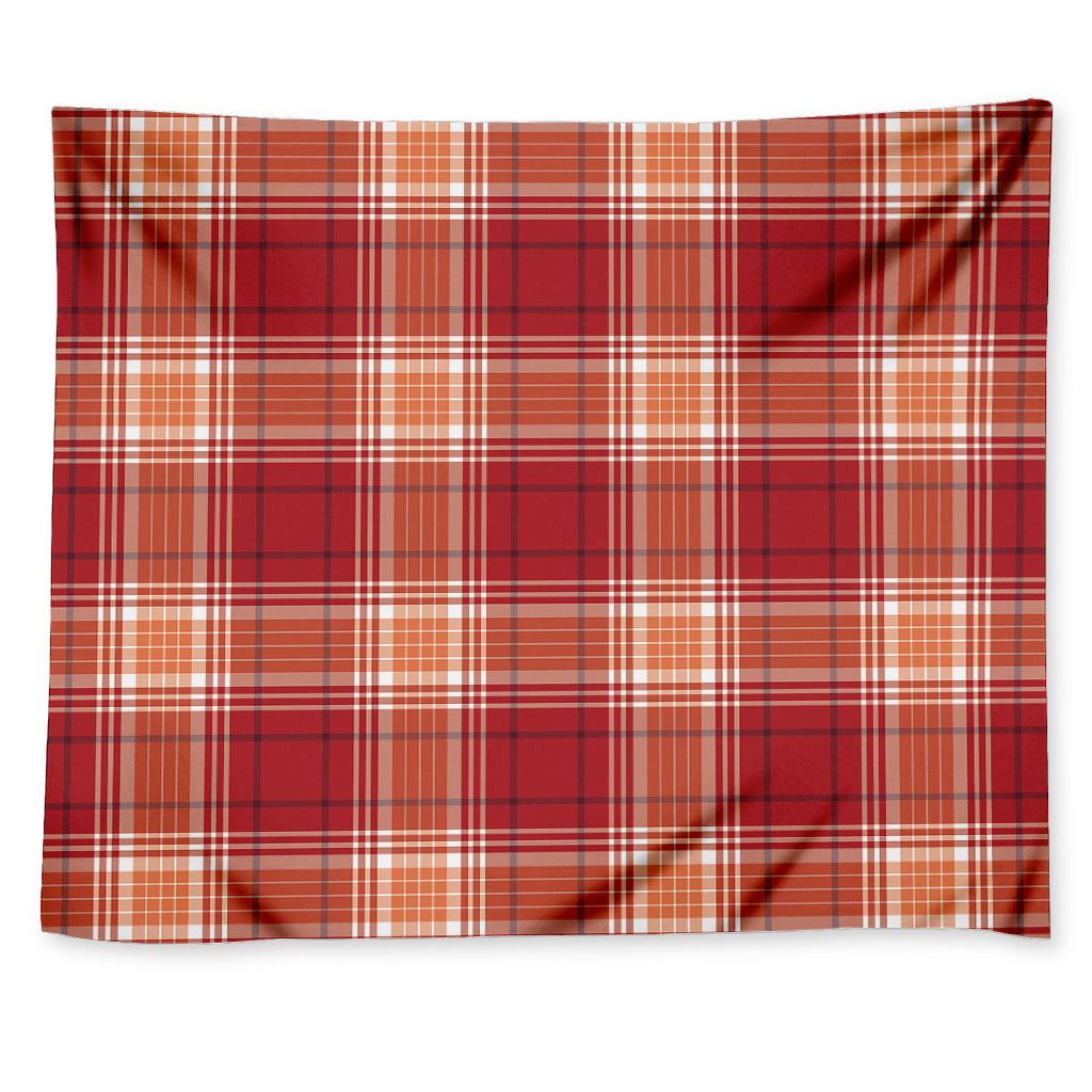 Western Tartan Pattern Print Tapestry
