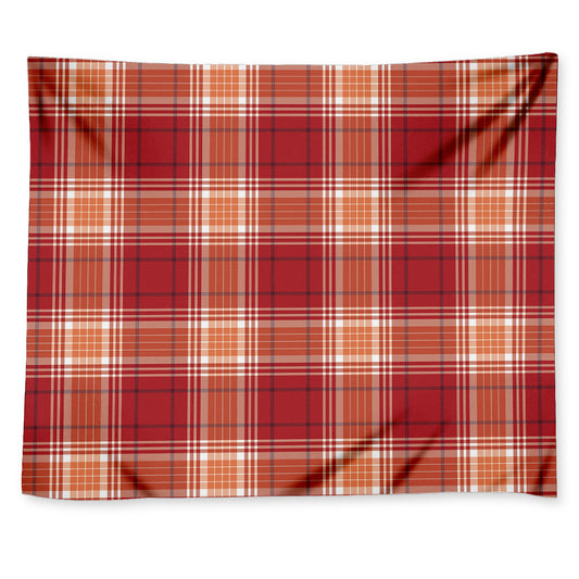Western Tartan Pattern Print Tapestry