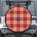 Western Tartan Pattern Print Tire Cover With Camera Hole