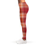 Western Tartan Pattern Print Women's Leggings