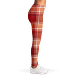 Western Tartan Pattern Print Women's Leggings