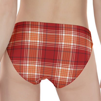 Western Tartan Pattern Print Women's Panties