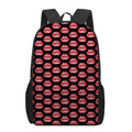 Wet Lips Pattern Print 17 Inch Backpack