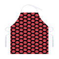 Wet Lips Pattern Print Adjustable Apron